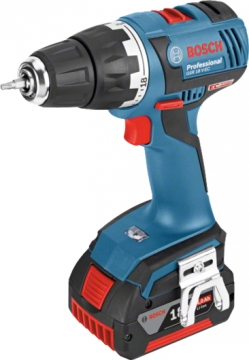 Bosch GSR 18 V-EC 4 Ah Çift Akülü Delme/Vidalama - L-boxx Çantalı