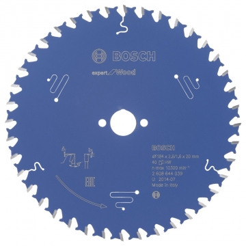 Bosch Expert for Wood 184*20 mm 40 Diş