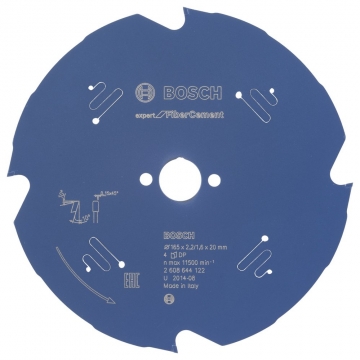 Bosch Expert for Fiber Cement 165*20 mm 4 Diş