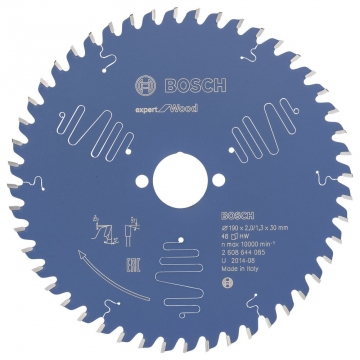 Bosch Expert for Wood 190*30 mm 48 Diş
