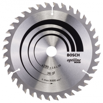 Bosch Optiline Wood 190*20/16 mm 36 Diş