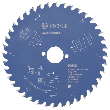 Bosch Expert for Wood 190*30 mm 40 Diş