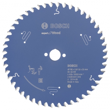 Bosch Expert for Wood 190*20 mm 48 Diş