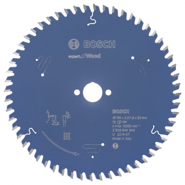 Bosch Expert for Wood 184*20 mm 56 Diş