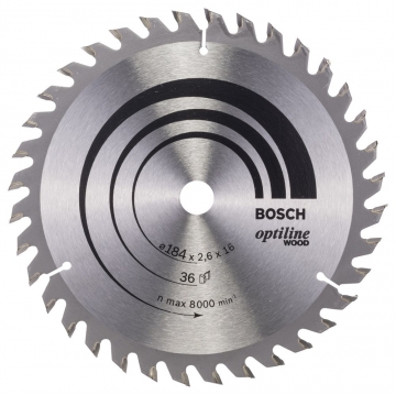 Bosch Optiline Wood 184*16 mm 36 Diş