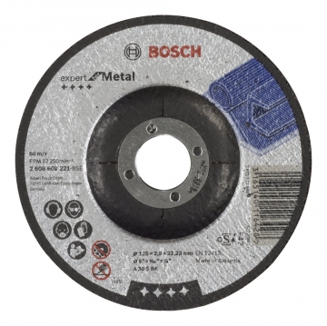 Bosch 125*2,5 mm Expert for Metal Bombeli