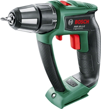 Bosch PSR 18 LI-2 ERGO Akülü Vidalama Makinesi (Baretool)