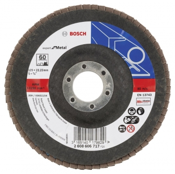 Bosch 125 mm 60 K Expert for Metal Flap Disk