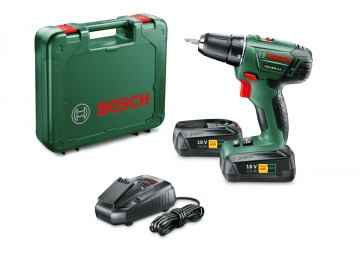 Bosch PSR 1800 LI-2  2,0 AH Akülü Delme/Vidalama Makinesi (Çift Akü)