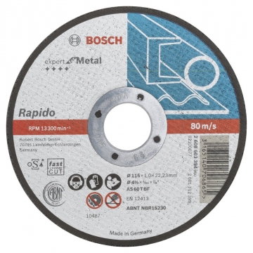 Bosch 115*1,0 mm Expert for Metal Rapido Düz