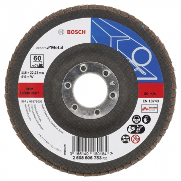 Bosch 115 mm 60 K Expert for Metal Flap Disk