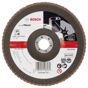 Bosch 180 mm 60 K Expert for Metal Flap Disk