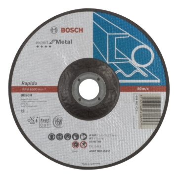 Bosch 180*1,6mm Expert for Metal Rap. Bombeli