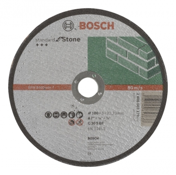 Bosch 180*3,0 mm Standard for Stone Düz