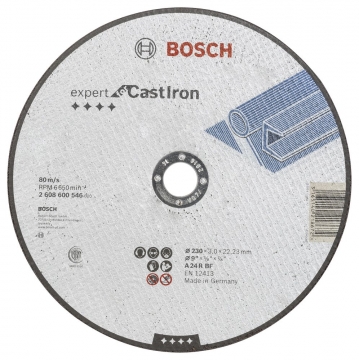 Bosch 230*3,0 mm Expert for Cast Iron Düz