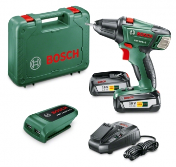 Bosch PSR 18 LI-2+PAA  Akülü Vidalama Makinesi