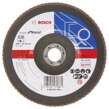 Bosch 180 mm 120 K Expert for Metal Flap Disk
