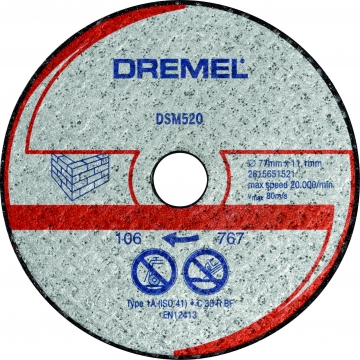 DREMEL ® DSM20 duvar kesme diski (DSM520)
